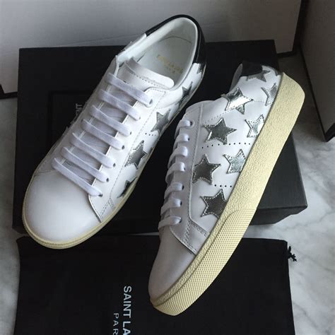 ysl sneakers stars|saint laurent white sneakers women's.